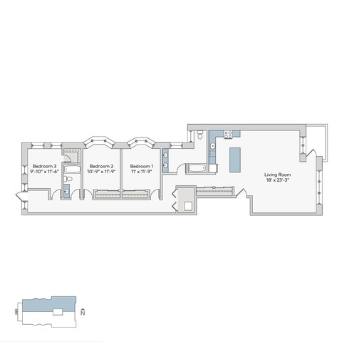 Floorplan - 5524-5526 S. Everett Avenue