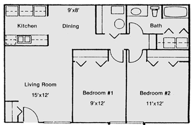 2BR/1BA - Quail Run