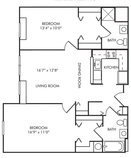 2BR/2BA - Evergreen Senior Community