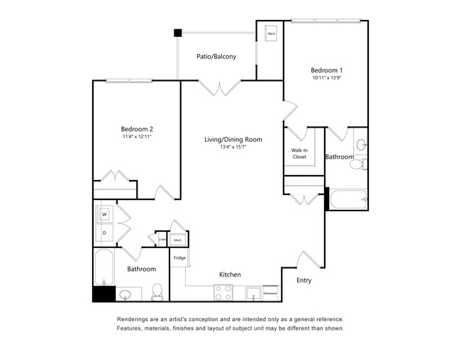 Floorplan - Bayonet Street Apartments