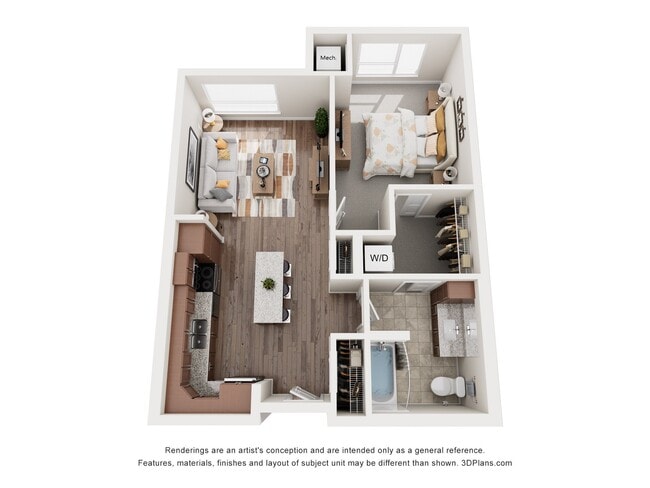 Floorplan - The Quill 55+ Apartments