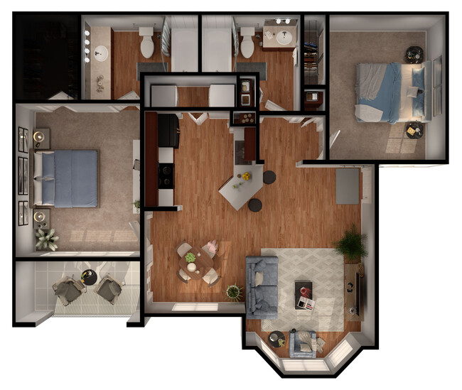 Floorplan - Park Hudson Place Apartments