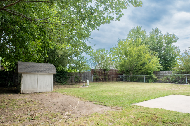 backyard with shed - 924 W Madison St