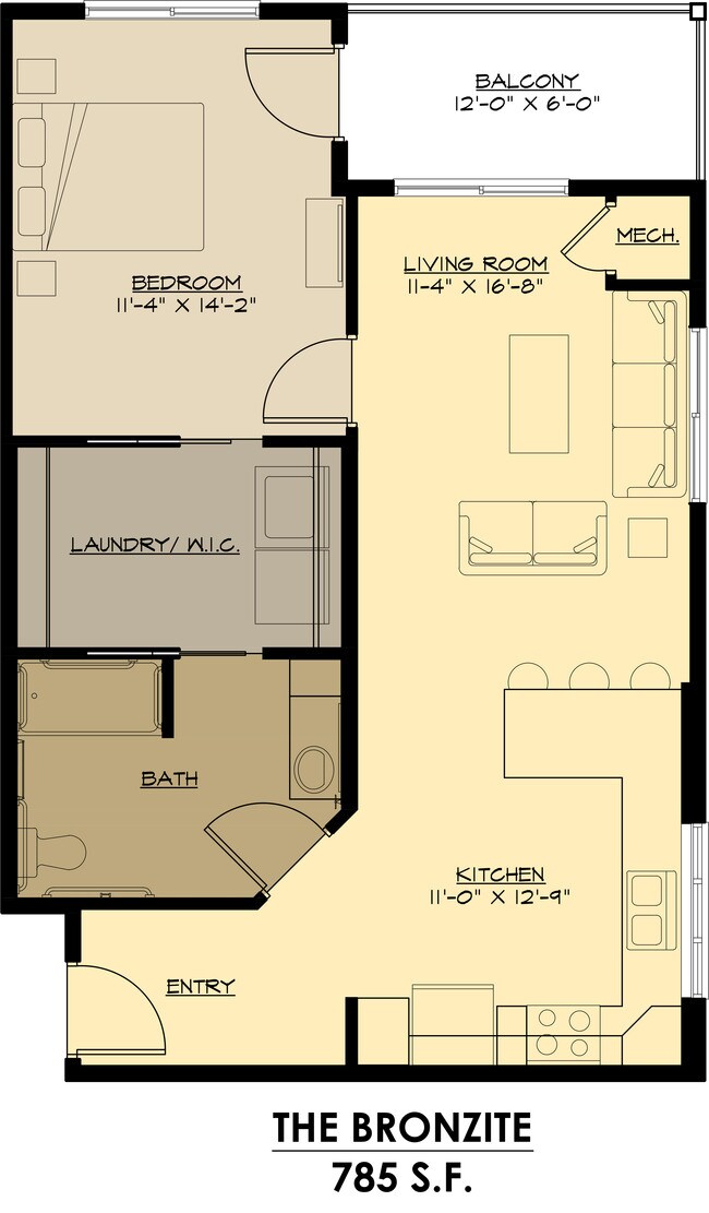 Bronzite Floorplan - Stone West Village Phase 1 & 2