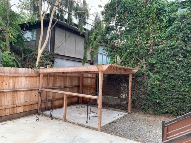 Custom built pergola perfect for entertaining or winding down. - 526 Brooks Ave
