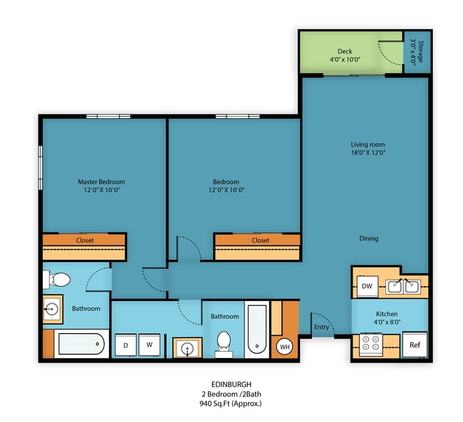 Floorplan - Camelot Apartment Homes