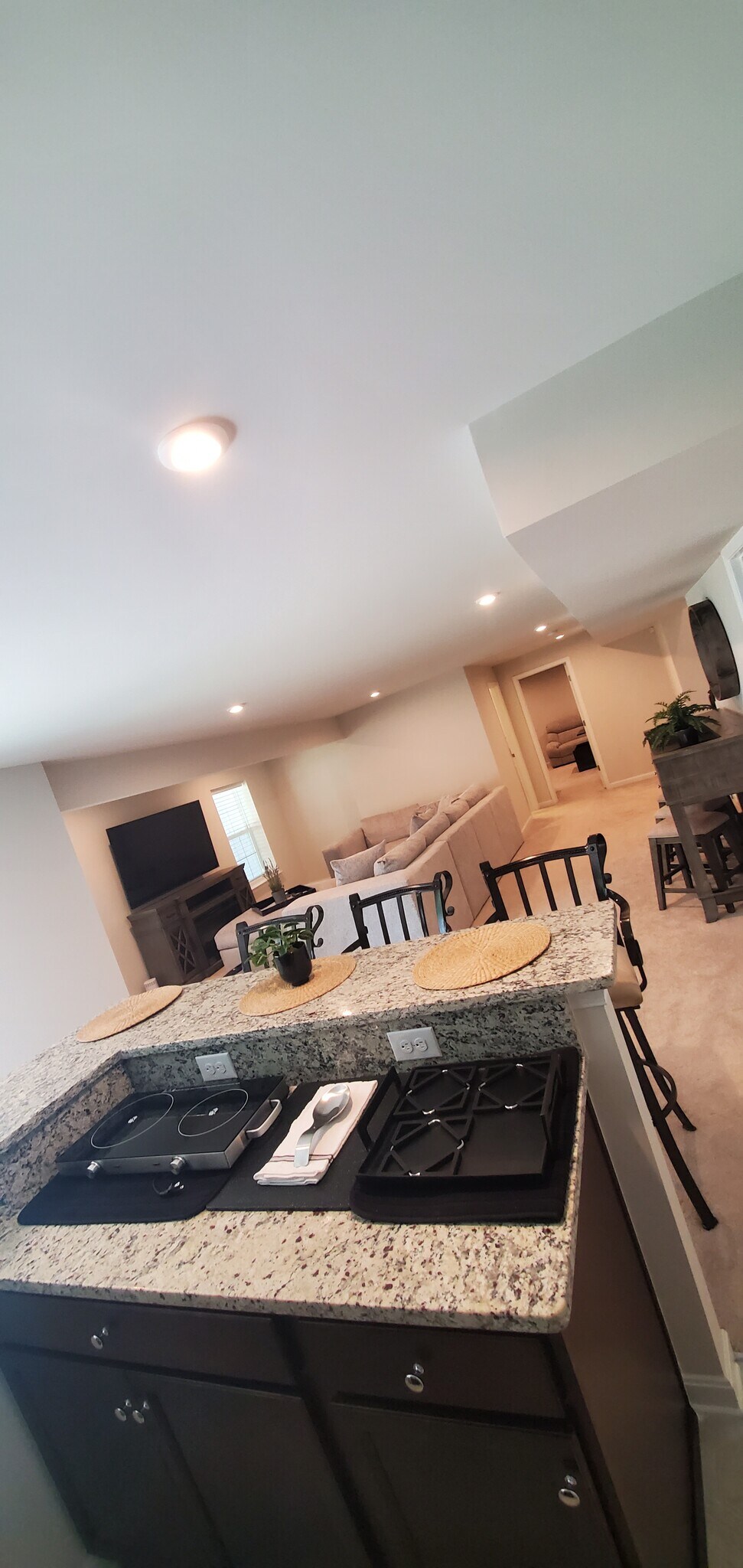 Main Basement Living Room and Wet Bar - 225 Brafferton Blvd