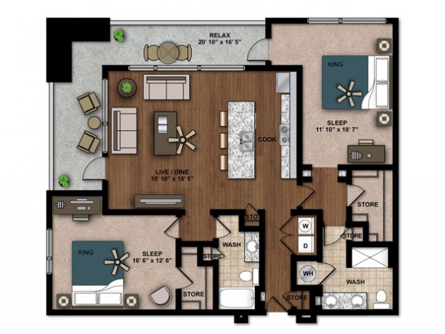 Floorplan - AMLI Ponce Park