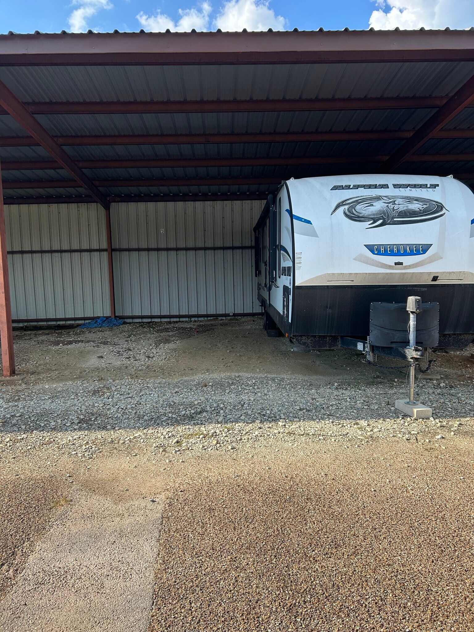 Covered parking for car-boat-RV - 17140 FM 344 W