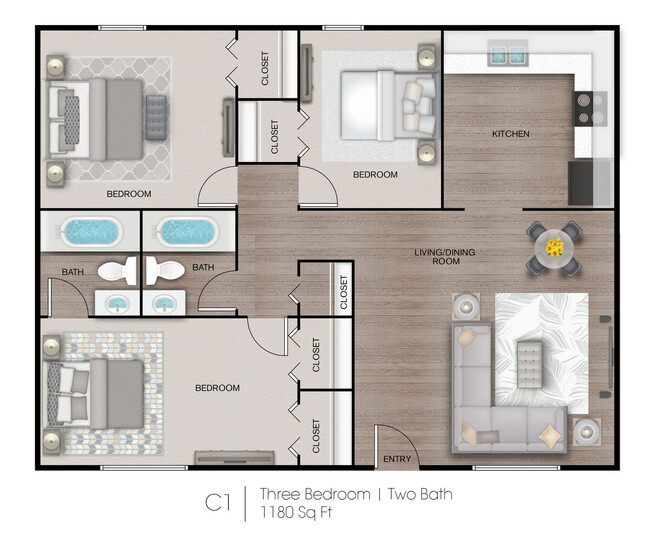 Floorplan - The Flats at Redstone