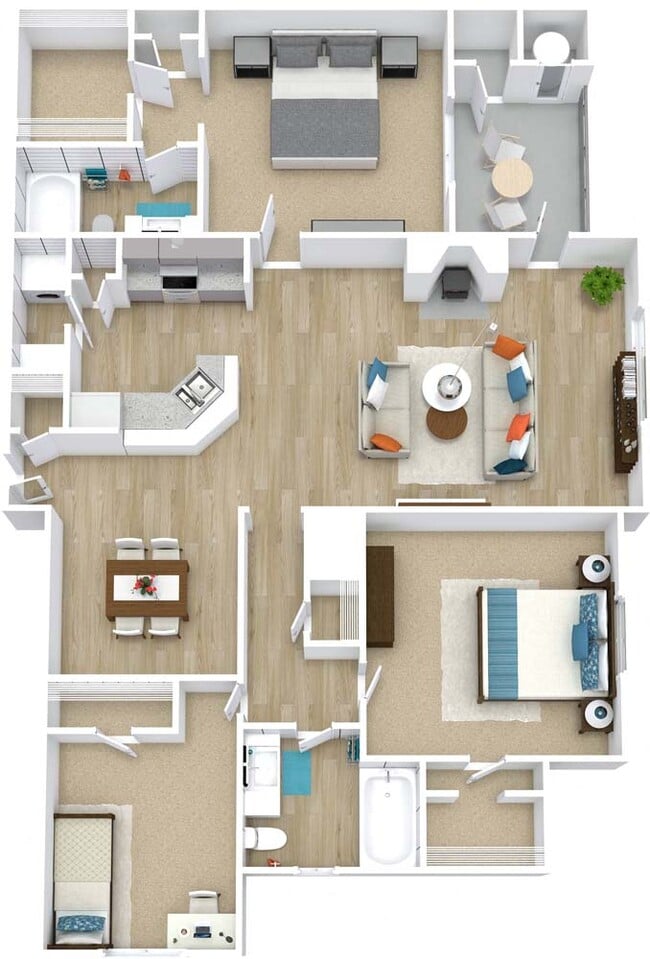 Floorplan - Park at Chastain Apartments