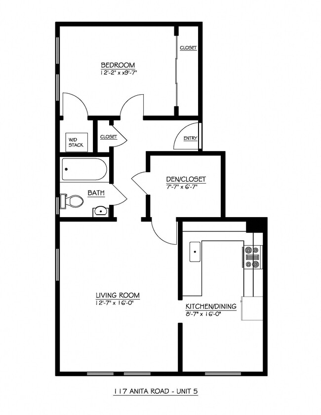 Floorplan - Anita Road Apartments