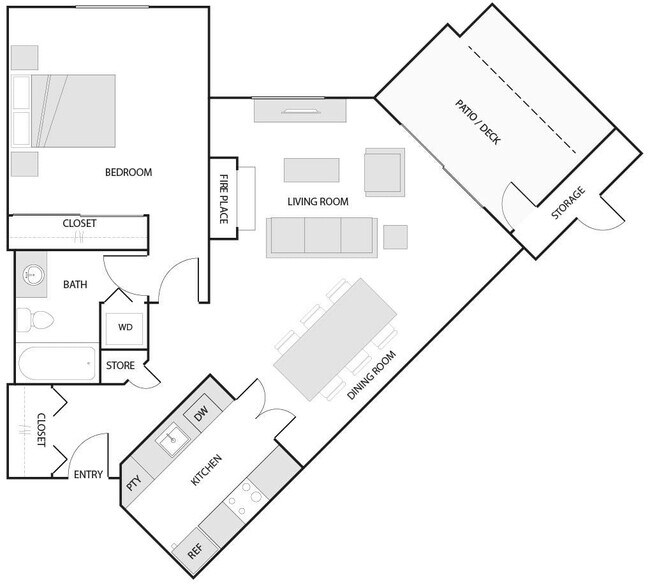 Floorplan - Indian Creek Apartments