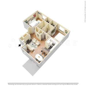 2BR/2BA - The Timbers Apartments