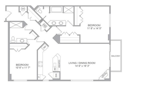 2BR/2BA - 1325 Pierce