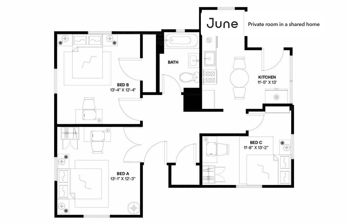 Building Photo - Room in Shared 3 bed/1 bath home