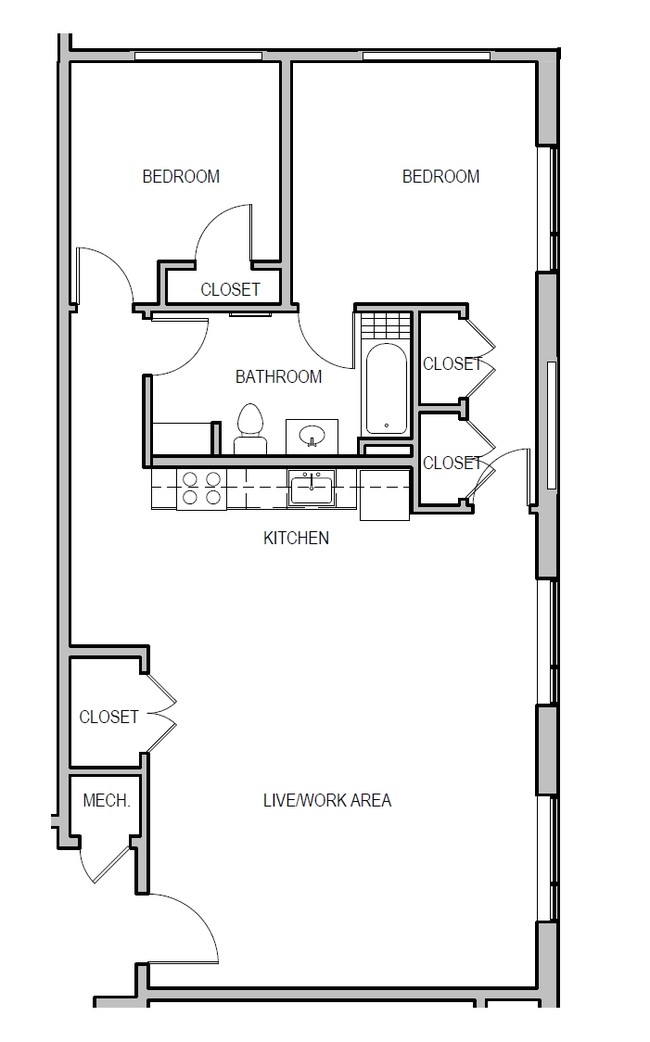 2BR/1BA - Brookland Artspace Lofts