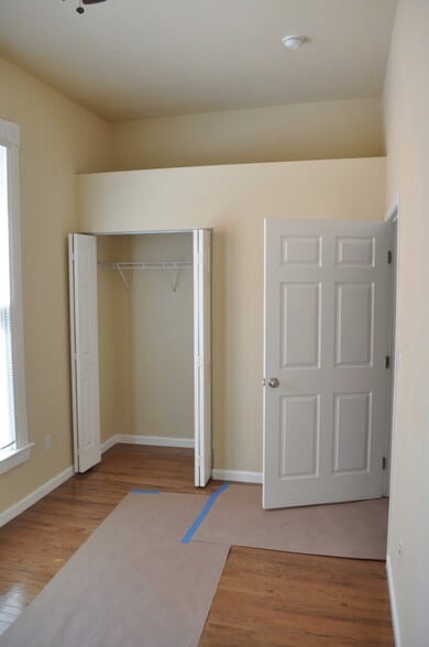 Bedroom 1 w/ Storage Cubby above large closet - 145 N 5th Street