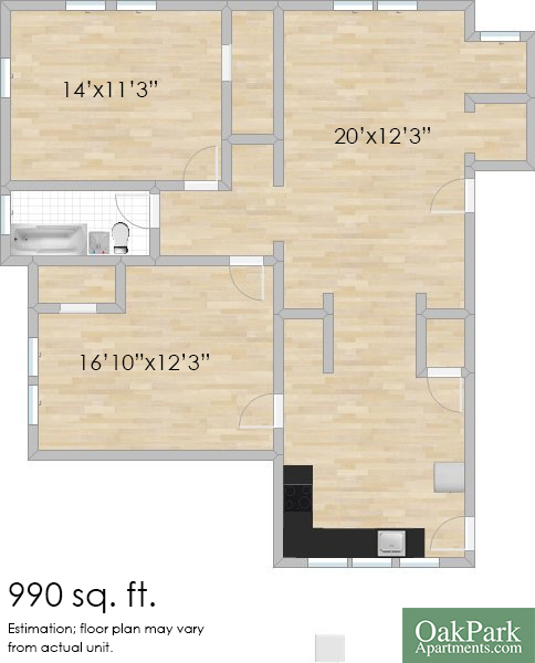 Floorplan - 100-112 S. Harvey Ave. and 223-227 South B...