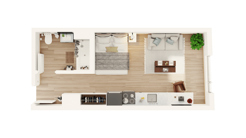 Charming Studio Apartment - ArtHaus 820