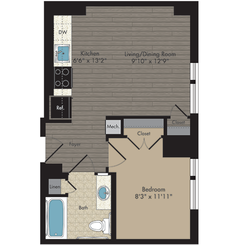 Floorplan - Hodge on 7th - Senior Living