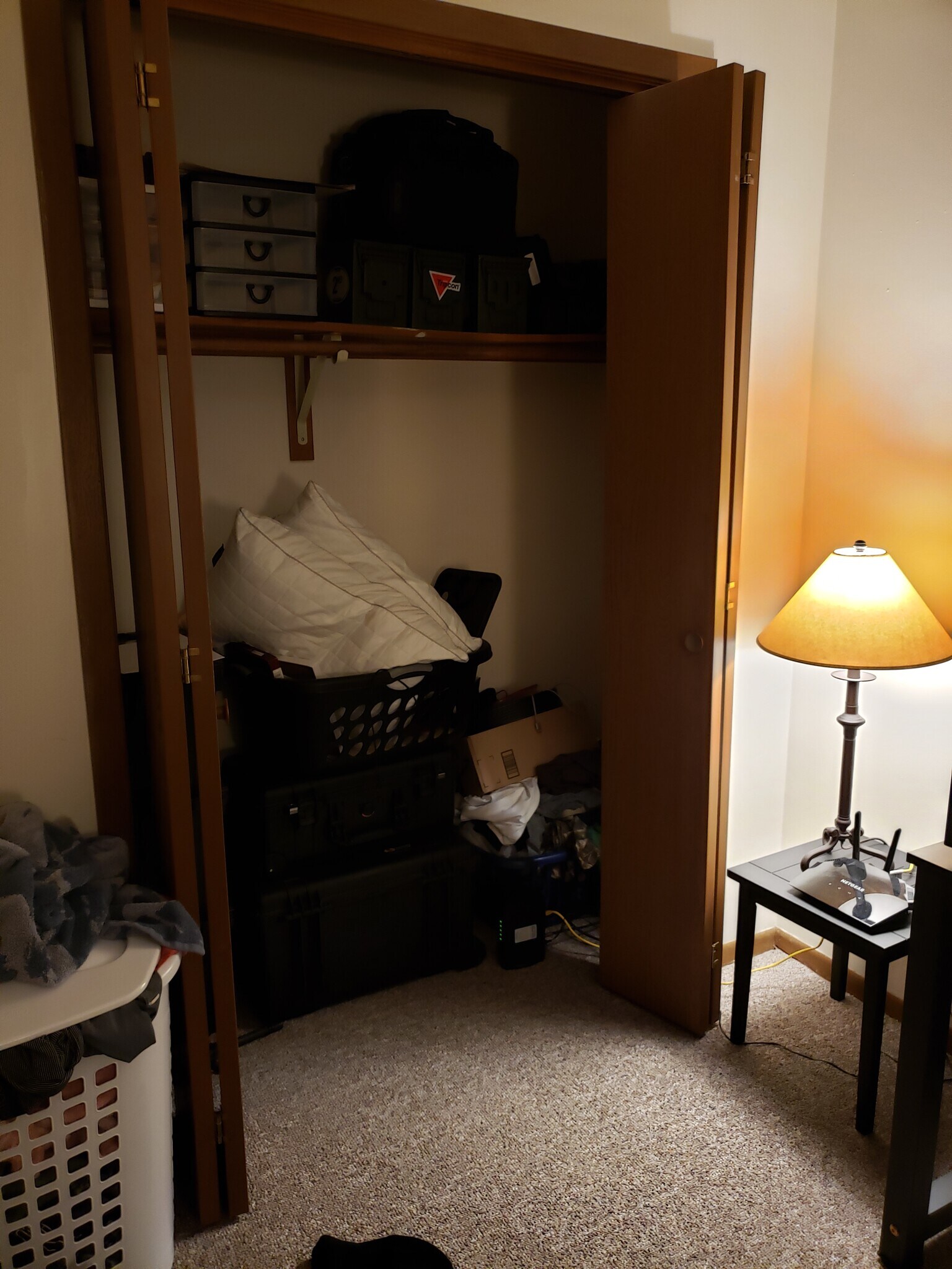second bedroom closet - 108 Heather Ln
