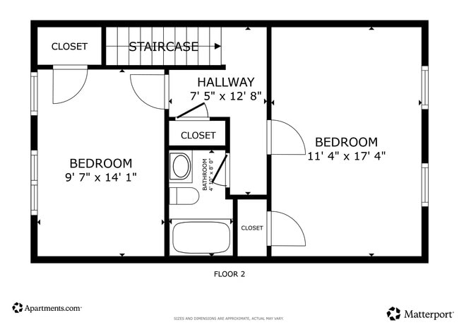 2BR, 1BA - 950SF - Coach Lantern Apartments, LLC