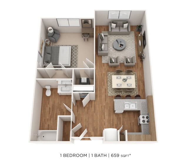 Floorplan - The Marquis at the Woods Apartment Homes