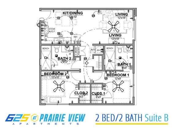 Floorplan - 625 at Prairie View