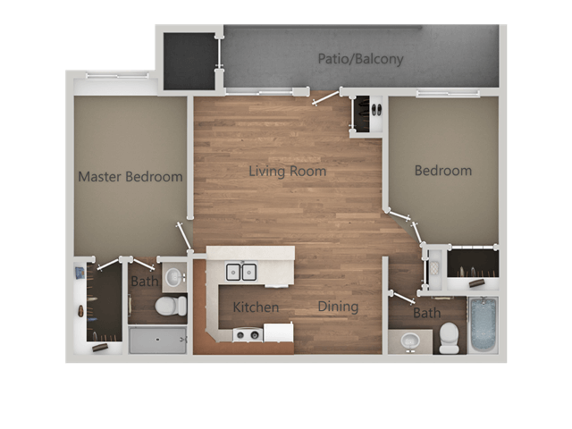 Floorplan - Rio Seco Apartments