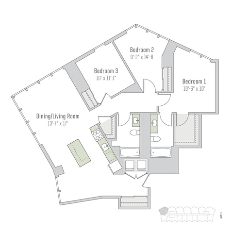 Floorplan - City Hyde Park