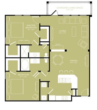 Floorplan - Retreat at Wylie 55+ Active Adult Apartmen...