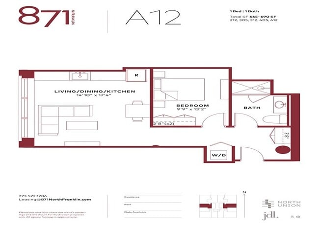 Floorplan - 871 N Franklin