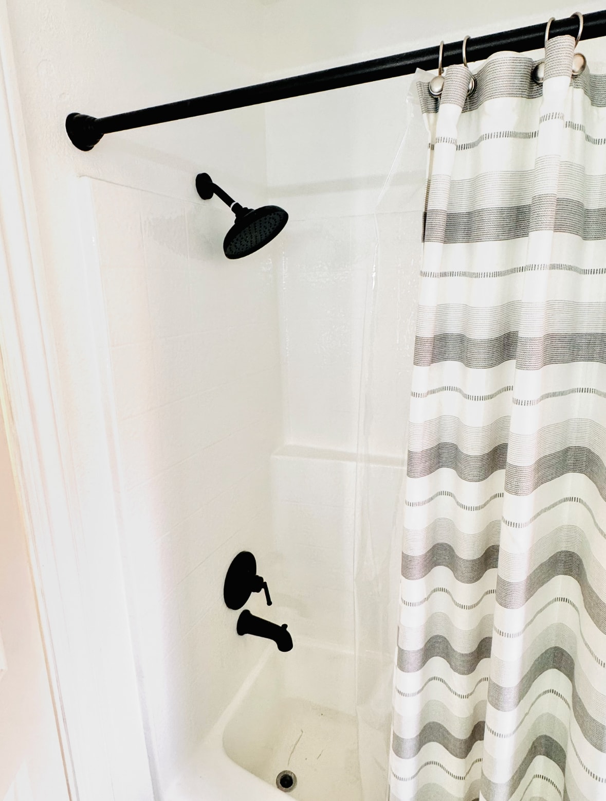 Matte Black fixtures in Master Bathroom - 2507 E 15th St