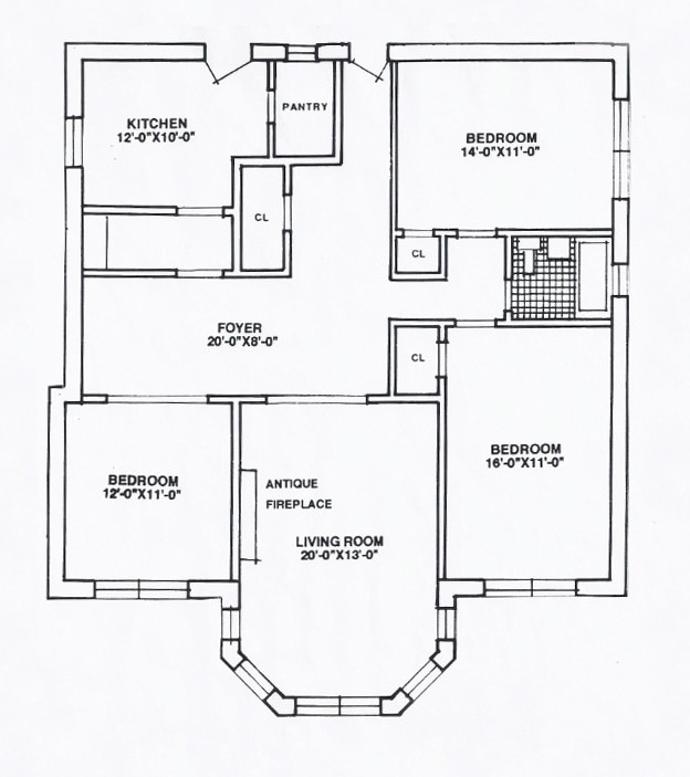 Floorplan - 1125 Davis St./ 1603-11 Ridge Ave.