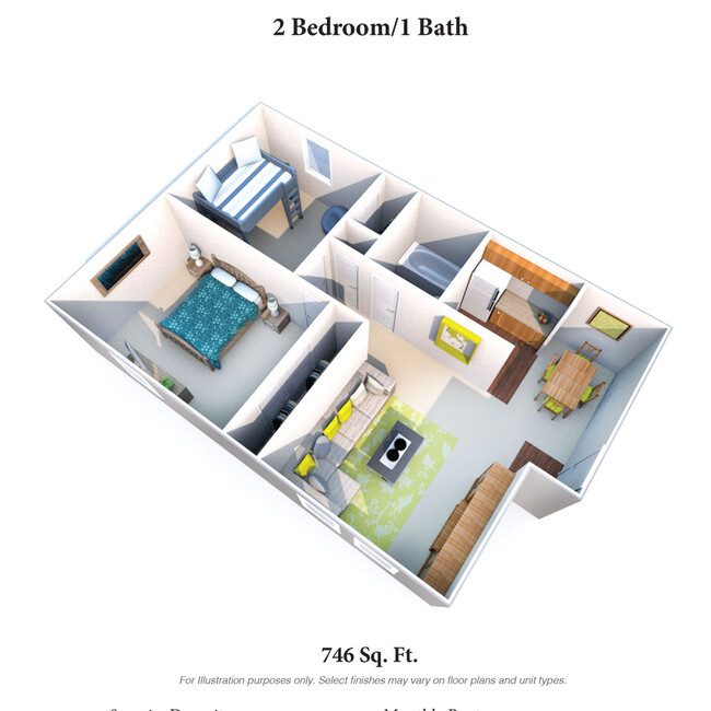 Floorplan - Crown Station Apartments