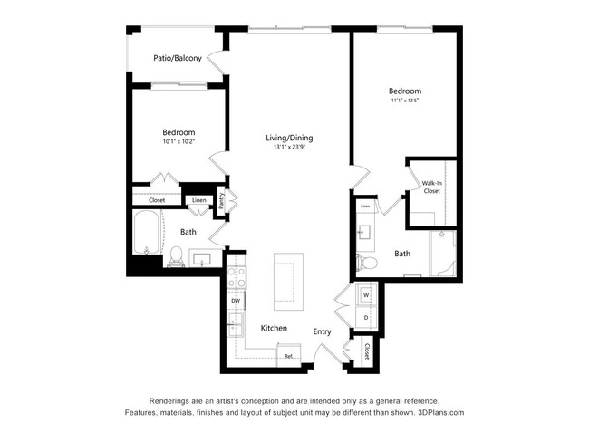 Floorplan - The Reef at Riviera 62+ Apartments