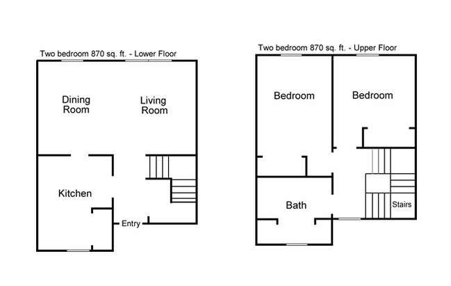 2BR/1BA - Bridgeview Apartments