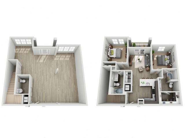 Live Work Apartment : Two Bedroom - The Haven at Indigo Square