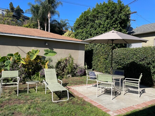 Back garden and patio area - 1753 Silver Lake Blvd