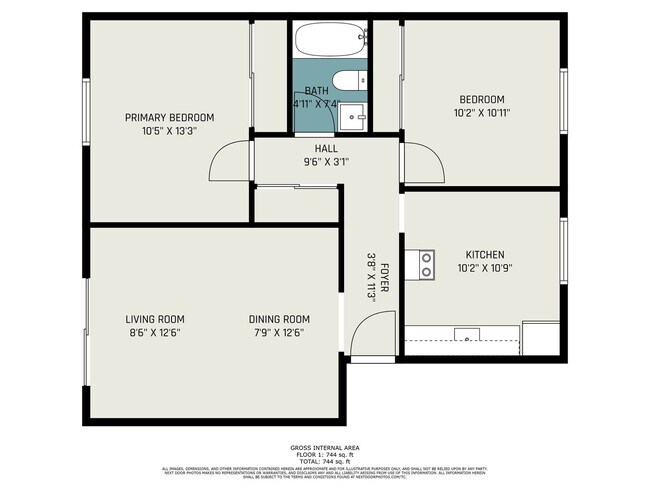 Building Photo - $1049 Renovated 2 bedroom 1 bathroom apartment with wooded views and patio