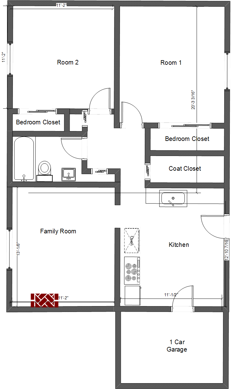 Floorplan - 2150 Gunn Rd