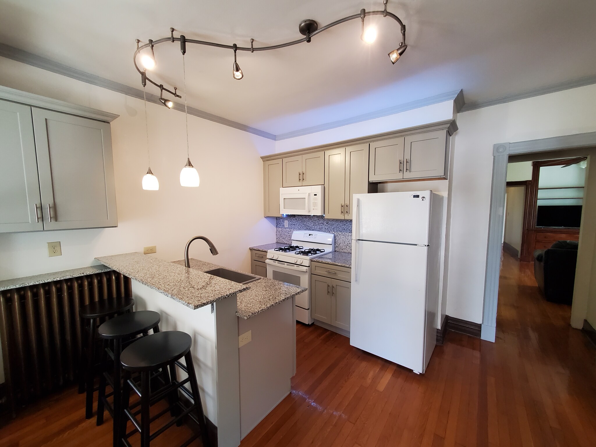 Brand new kitchen, Island with seating - 534 Yates St