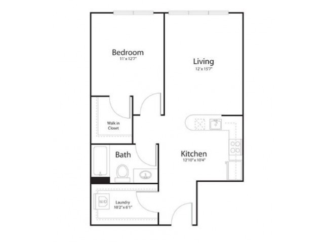 Floor plan 1y1 - Waterline