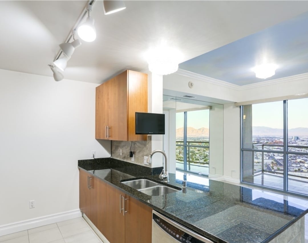 Kitchen with view - 200 W Sahara Ave