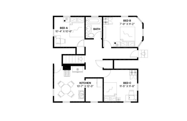 Building Photo - Private bedroom in 4 bed/1 bath Home