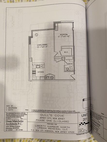 Floor Plan - 205 Marin Blvd