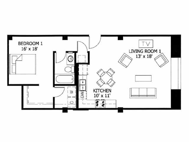 1BR/1BA - Cupples Station Apartments