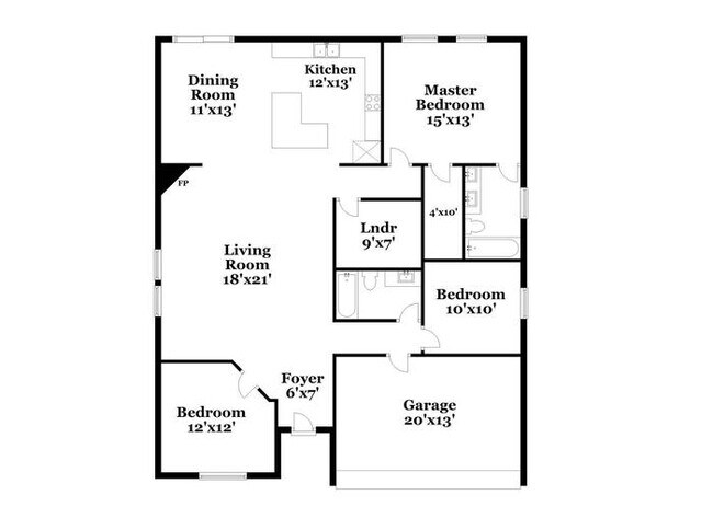 Building Photo - Fort Worth 3/2/2 Open living area