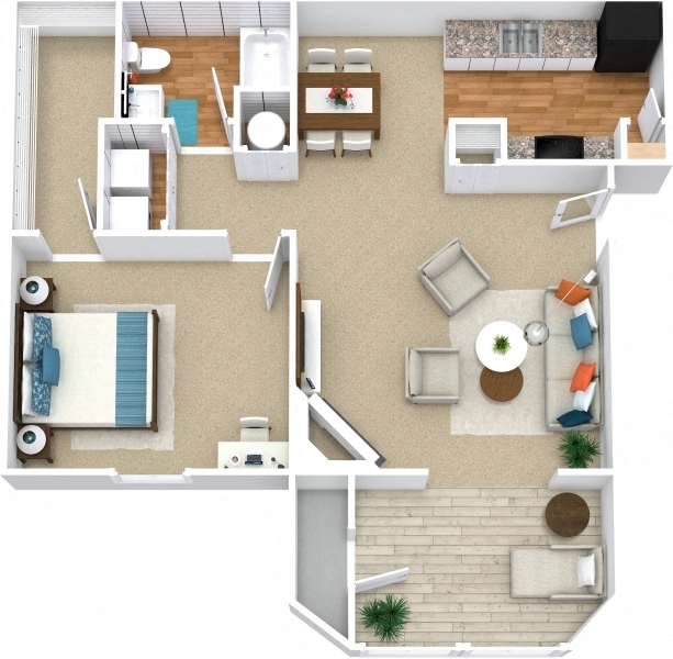 Floorplan - The Vistas Apartments